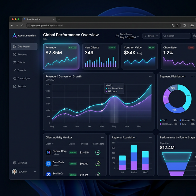 Интерфейс платформы сквозной аналитики